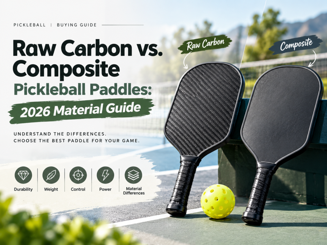 Raw Carbon vs. Composite Pickleball Paddles: 2026 Material Guide