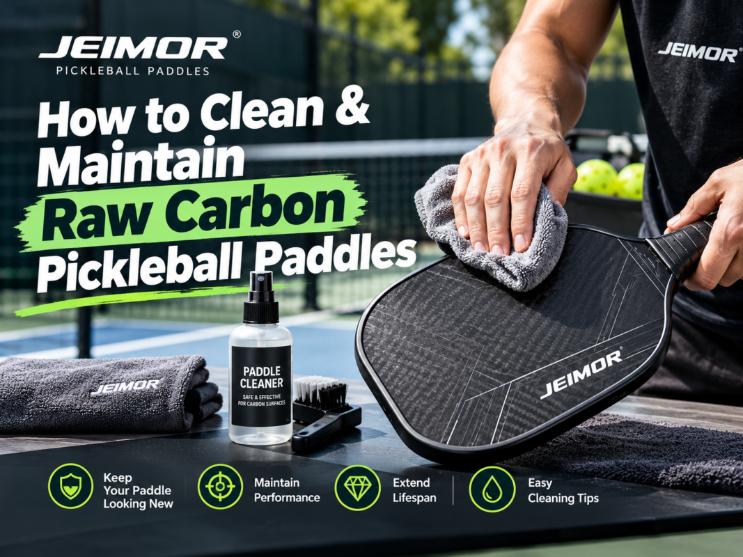 How to Clean & Maintain Raw Carbon Pickleball Paddles