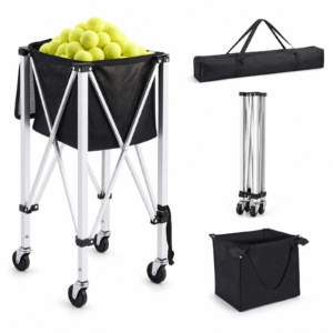 tennis ball hopper with wheels